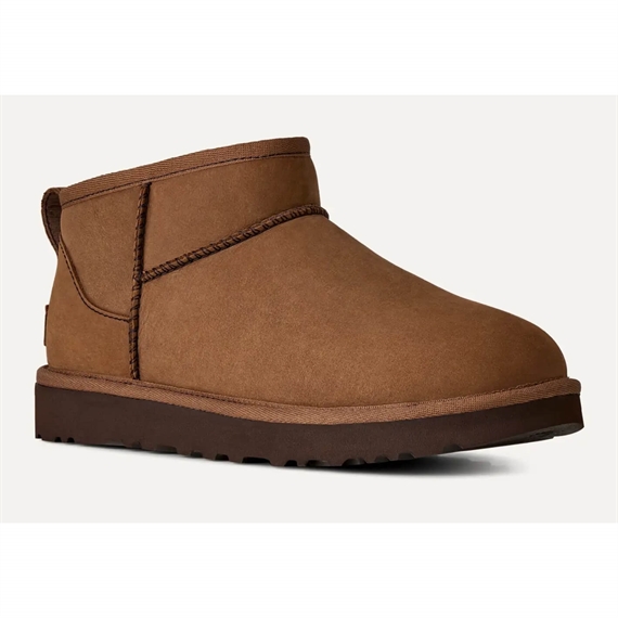UGG Classic Ultra Mini Nubuck Støvler, Dark Chestnut